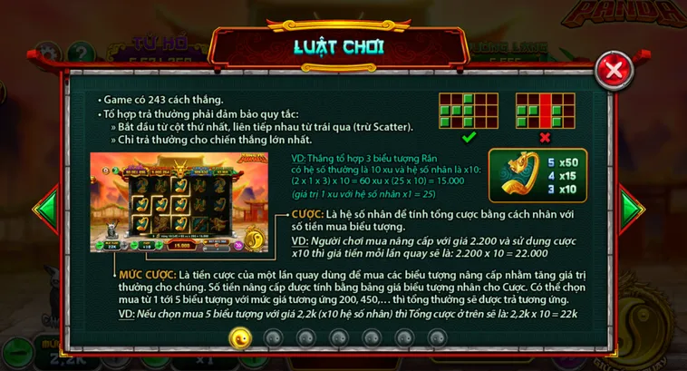 Slot Game Kungfu Panda Tại VaoBet Thế Giới Săn Thưởng Cùng Những Chú Gấu Đáng Yêu