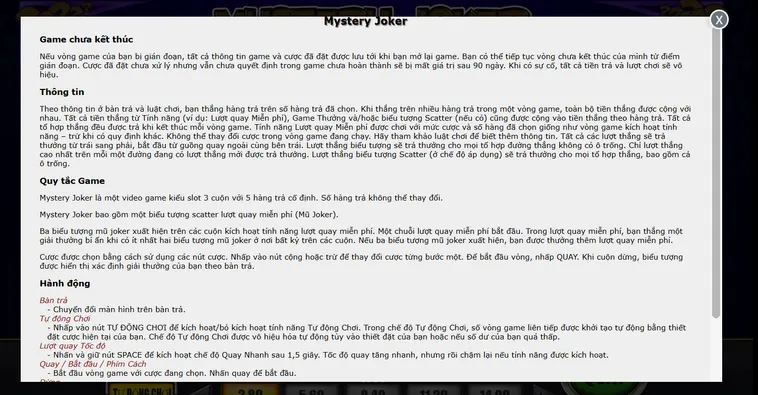 Chinh Phục Game Nhanh Mystery Joker Tại VaoBet Với Tỷ Lệ Thắng Lớn