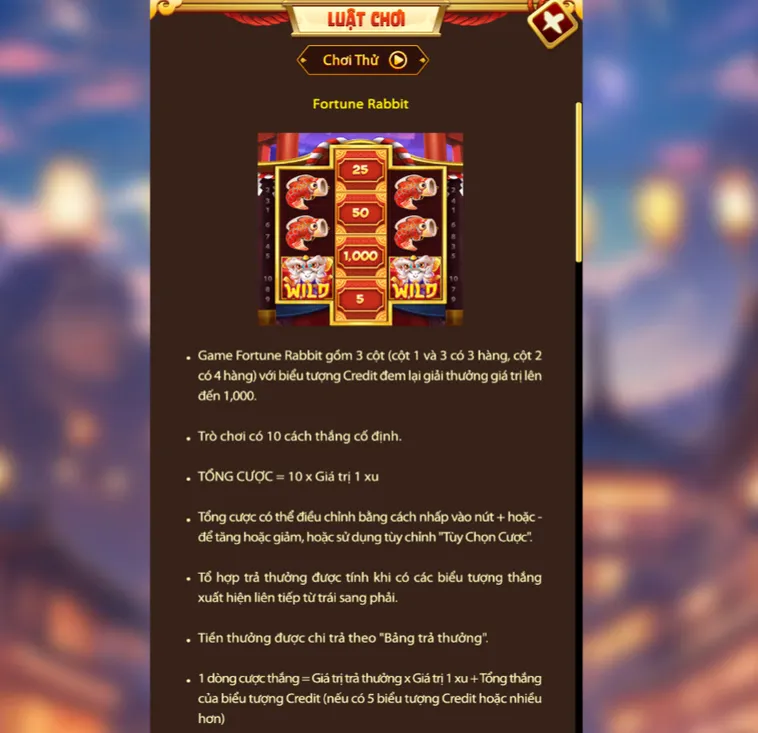 Chinh Phục Siêu Phẩm Nổ Hũ Fortune Rabbit Tại VaoBet Cơ Hội Đổi Đời