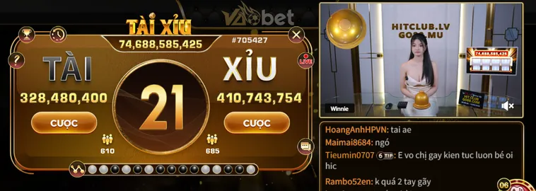Tài Xỉu Live Tại VaoBet Sảnh Cược Trực Tuyến Đẳng Cấp Với Tỷ Lệ Thắng Khủng
