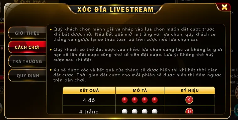 Xóc Đĩa Live Tại VaoBet Trải Nghiệm Đỉnh Cao Với Hệ Thống Cược Minh Bạch